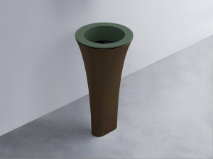 AMLA45-MU+AMPILT-N+AMCOLT-CA Раковина Amedeo Tondo отдельностоящая cielo Enjoy + Amedeo