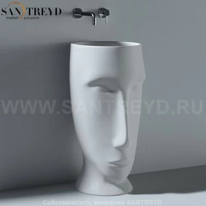 474059 Напольная раковина стоящая круглая Kerasan Artwork