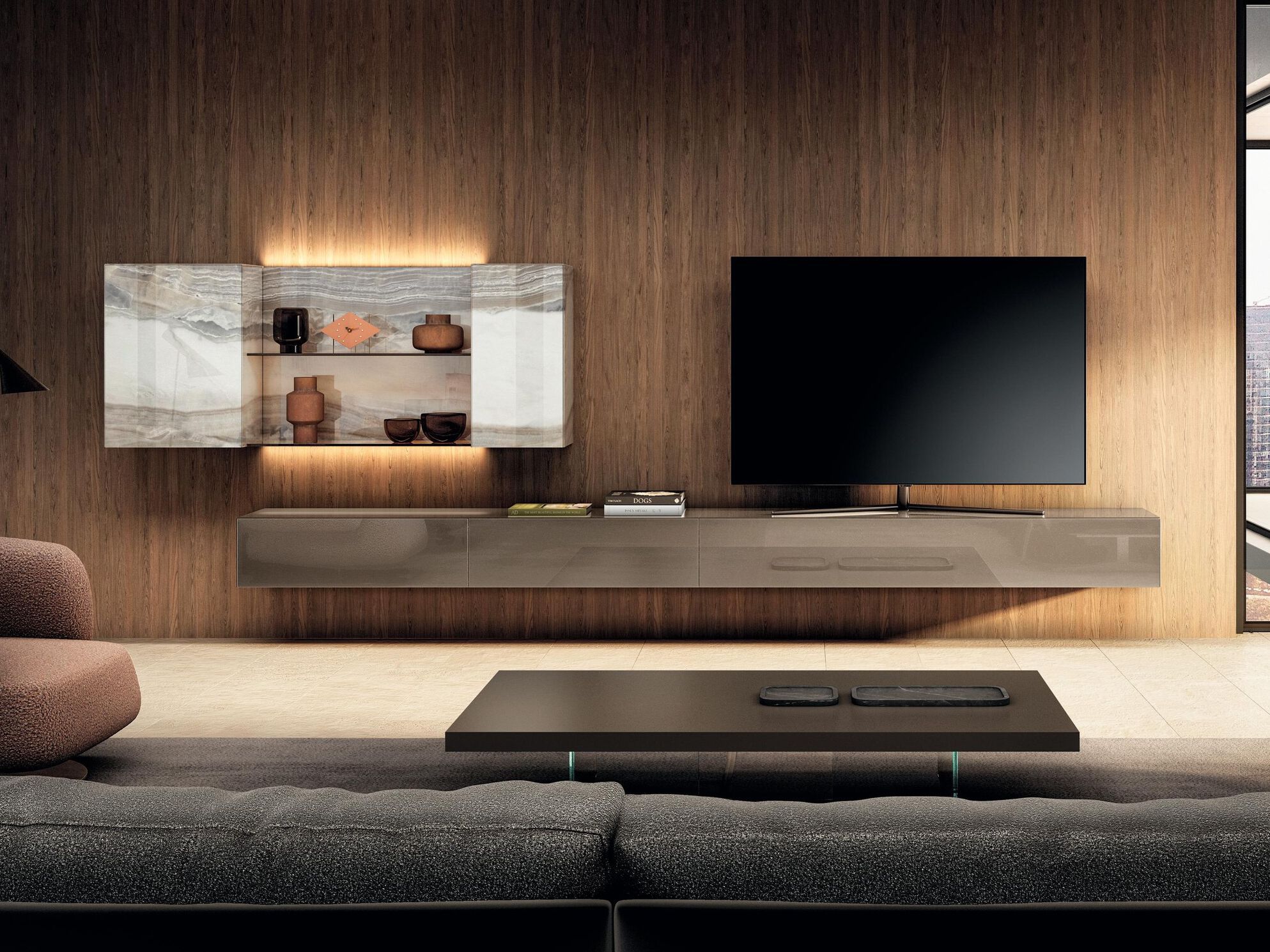 Стеклянная стена с настенным креплением Lago ARCH-00045492