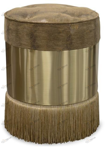 KOKET Мягкий пуф из бархата и латуни sun-id-1467593