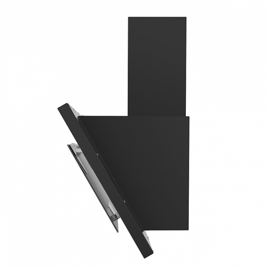 TOWER Light 50 Black Glass Black Вытяжка tower light 50 чёрный/чёрное стекло/ • тип: настенная• цвет: черный• управление: кнопочное• ширина, мм: 500• полная потребляемая мощность, вт: 150• количество скоростей: 3• максимальная производительность, м3/ч: 47 Santreyd  - Вид №4