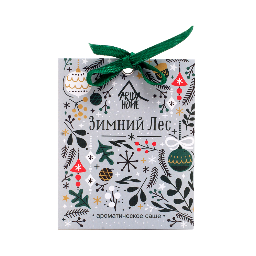 100-073 Аромасаше 8 х 10 см 45 г Зимний лес АР ARIDA HOME 
