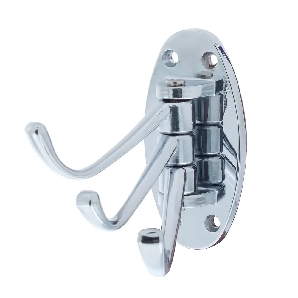 Крючок тройной Swivel, средний, металл, цвет хром LAMPLANDIA STLM-2116116