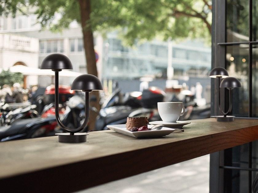 luxcambra Настольная светодиодная лампа из латуни Champignon S_black_3140 - Вид №5