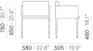 Pedrali Сотовый стул с подлокотниками Box 742 - Вид №2