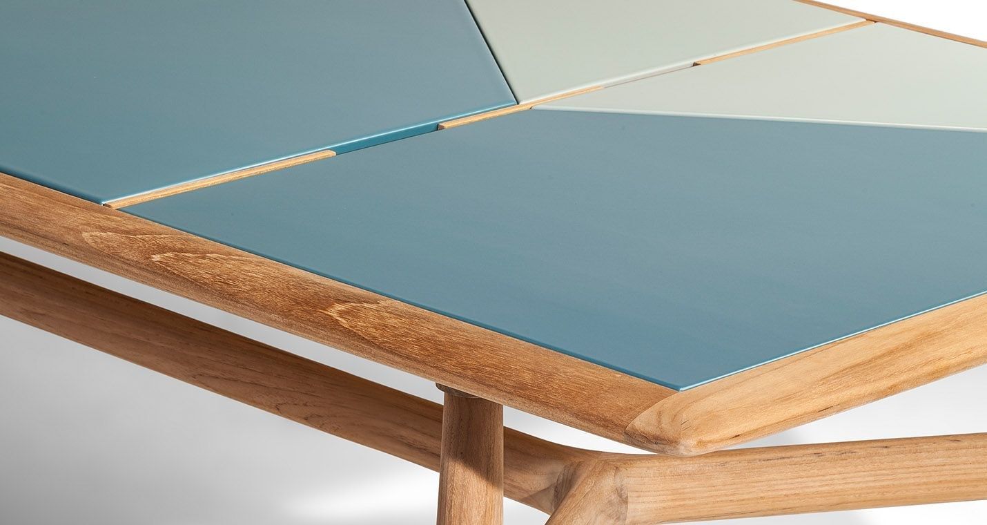 Прямоугольный стол из тикового дерева с керамической столешницей Poltrona Frau Boundless Living Outdoor Collections ARCH-00138932 - Вид №10