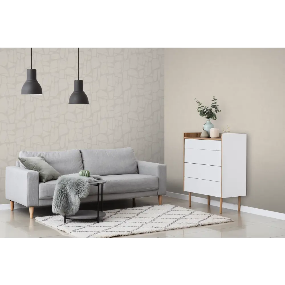 Обои флизелиновые Victoria Stenova ScandiId бежевые 1.06 м VS589958 89441275 STLM-2186141 - Вид №4