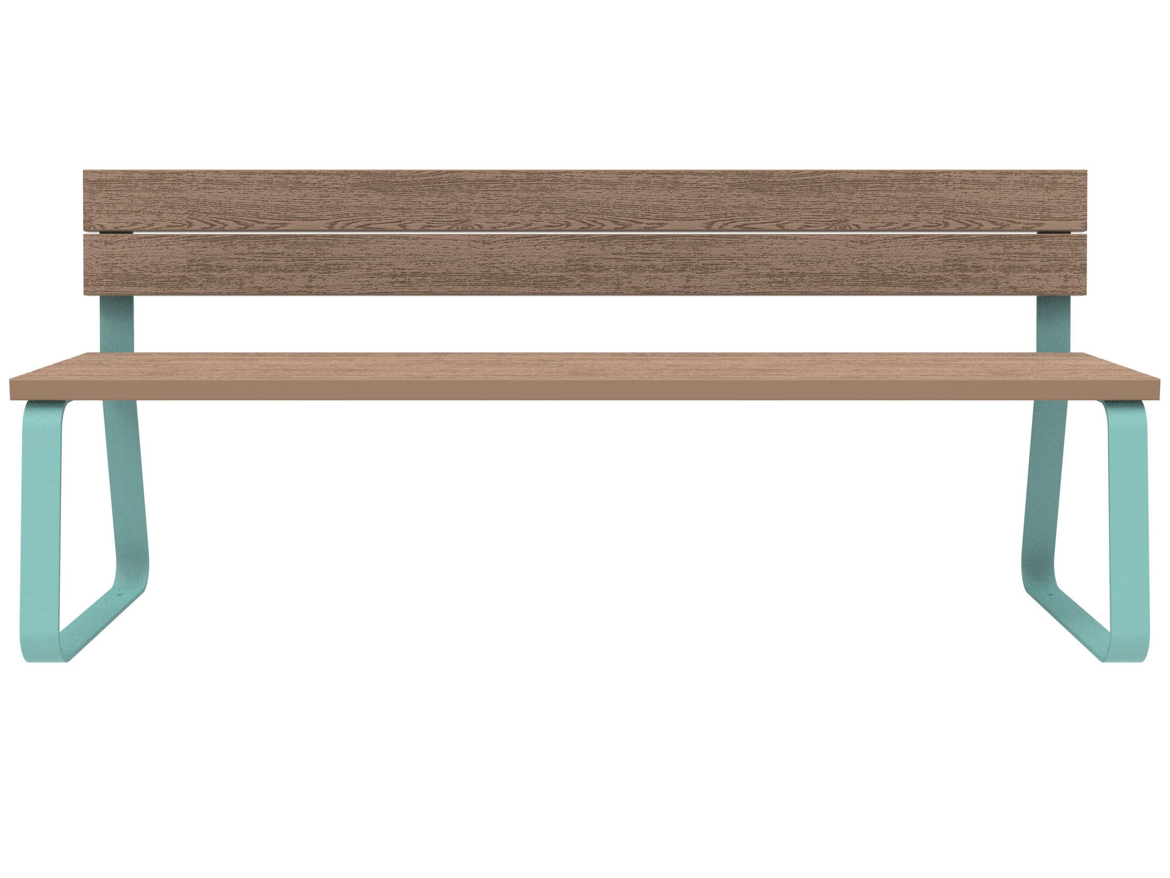 Скамья WPC со спинкой Lazzari Sunny ARCH-00055502