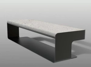 Manufatti Viscio Металлическая скамейка в современном стиле без спинки