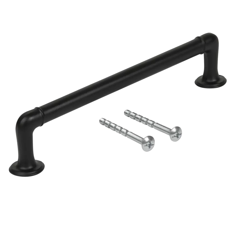 86858646 Ручка-скоба мебельная 237 128 мм цвет матовый черный STLM-1011890 Jet  - Вид №2