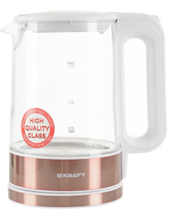 9052793 Электрочайник KRAFT KF-KG1708WBZ белый