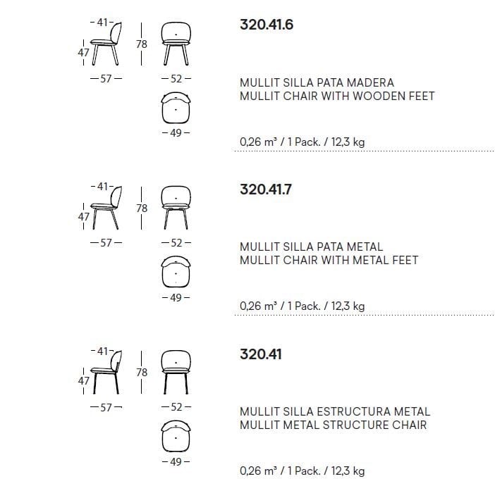 Мягкий стул из ткани SANCAL MULLIT ARCH-00097373 - Вид №8