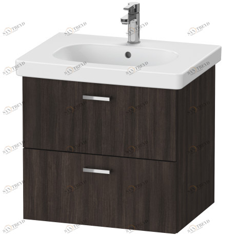 XB618905353 XBase Тумбочка подвесная Каштан темный, декор Duravit 