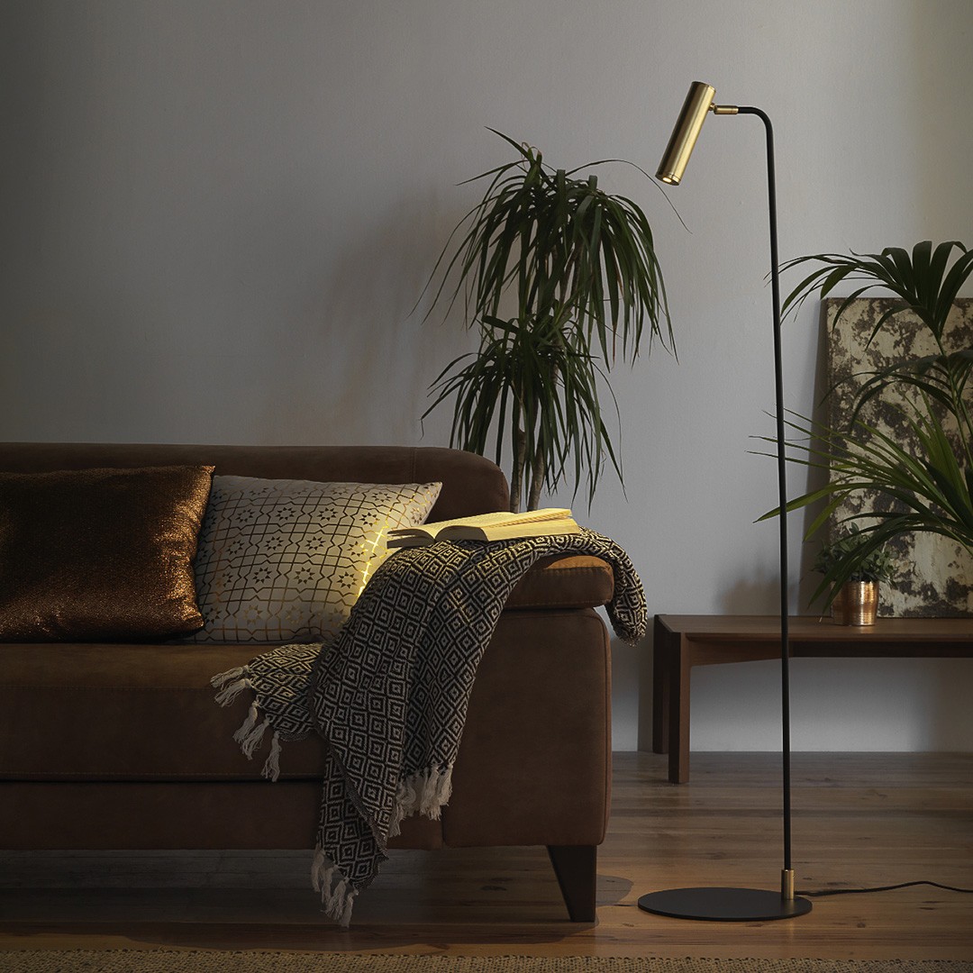 Aromas P1194 matt black/matt черный торшер Maru 121722 - Вид №1