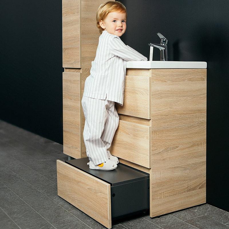 M91FSX0752WG База под раковину напольная 75 см 3 ящика белый глянец AM.PM Gem S  - Вид №4