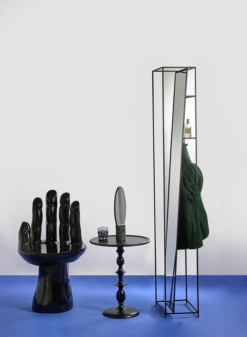 Pols Potten Зеркало круглого стола из железа в раме  300-300-132  - Вид №7