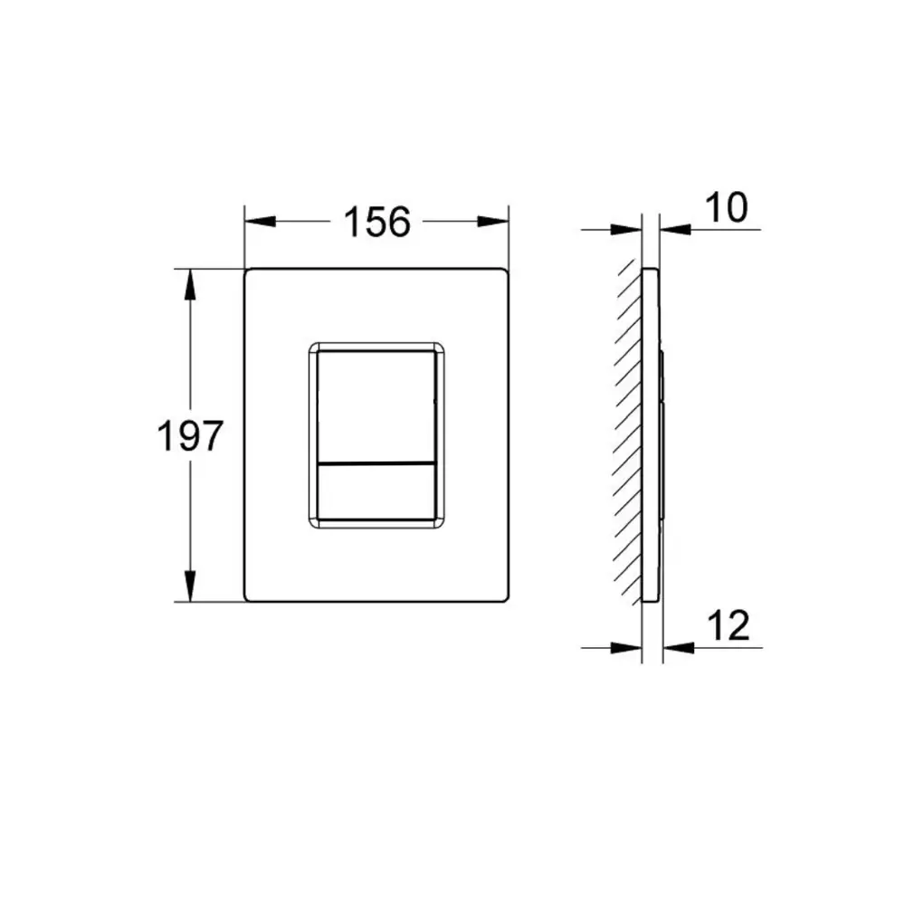Панель смыва Aquatek для инсталляции с пневматическим управлением 89434746 STLM-1563068 - Вид №2