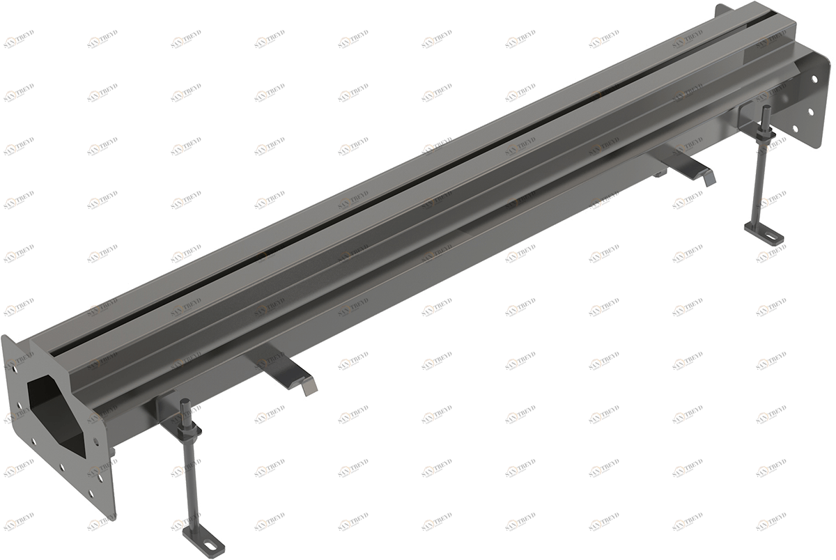 Промышленный желоб щелевой наклонный из нержавеющей стали AISI 316L ALCAPLAST APR21201S