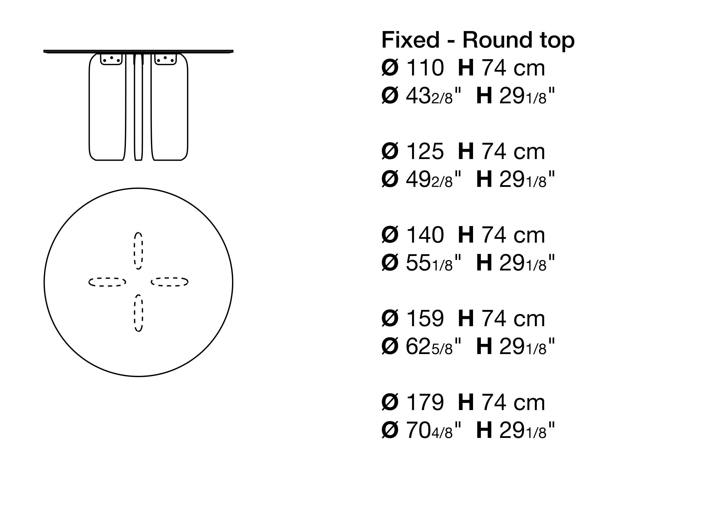 Круглый стол из МДФ Kristalia лопата ARCH-00119880 - Вид №5