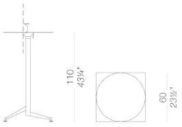 Lapalma Круглый высокий стол с откидной крышкой Seltz sun-id-1478393 - Вид №3