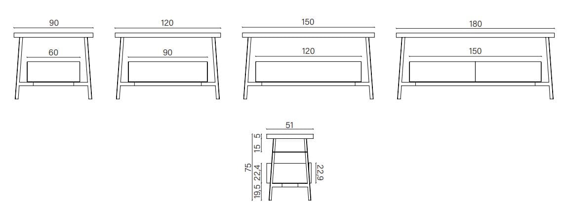 Консоль для умывальника с зеркалом Devina Nais LIBERTY ARCH-00036238 - Вид №3