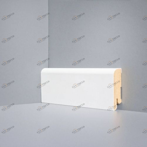 Плинтус Deartio Universal Белый, Мдф U 102-60 МДФ+эмаль 2050х60 мм 1001700005