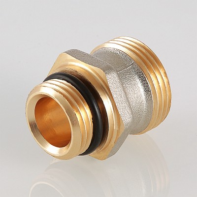 VTr.580.NEI.040E Ниппель для коллекторного блока, под расходомер Valtec 1/2 х 3/4", "евроконус"  - Вид №11