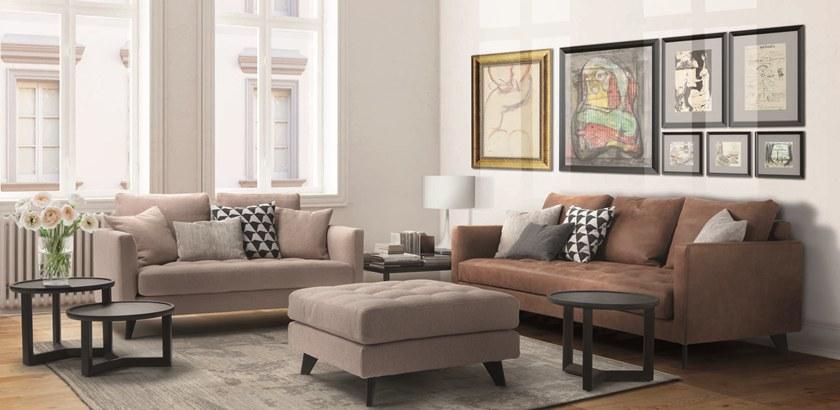 Marac 3-х местный кожаный диван Willy slim sun-id-1425410 - Вид №1