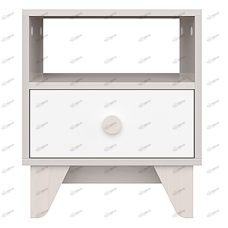 Прикроватная тумбочка Line белая ELLIPSE ELLIPSE LINE 257732 Белый Santreyd 