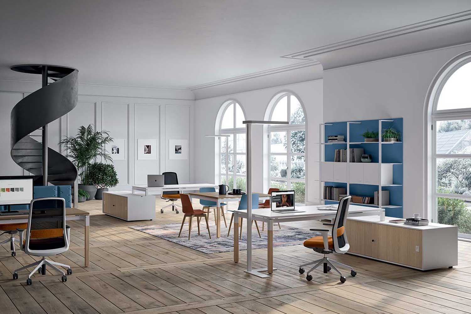 Модульный рабочий стол Quadrifoglio Group дизайн-офис ARCH-00089584 - Вид №7