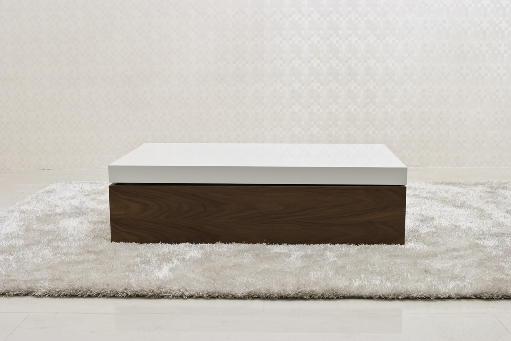 Журнальный столик деревянный с белой крышкой Vision PUSHA PUSHA 062865 Белый;коричневый  - Вид №3