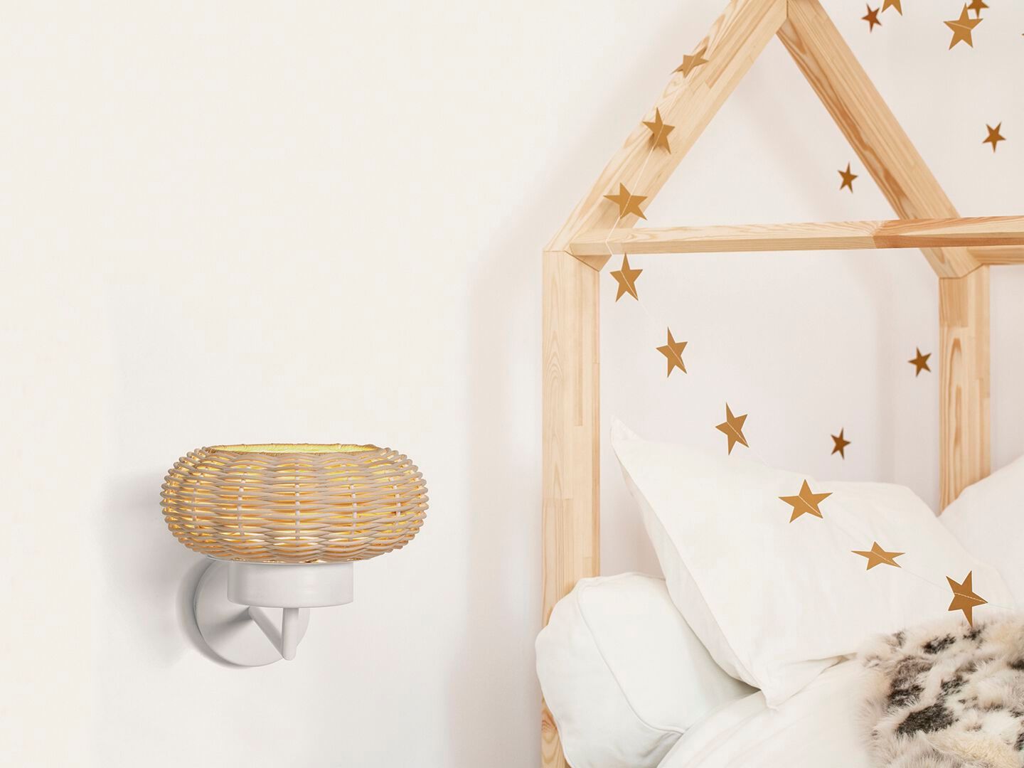 Плетеный настенный светильник ручной работы luxcambra Niuet ARCH-00036871 - Вид №2