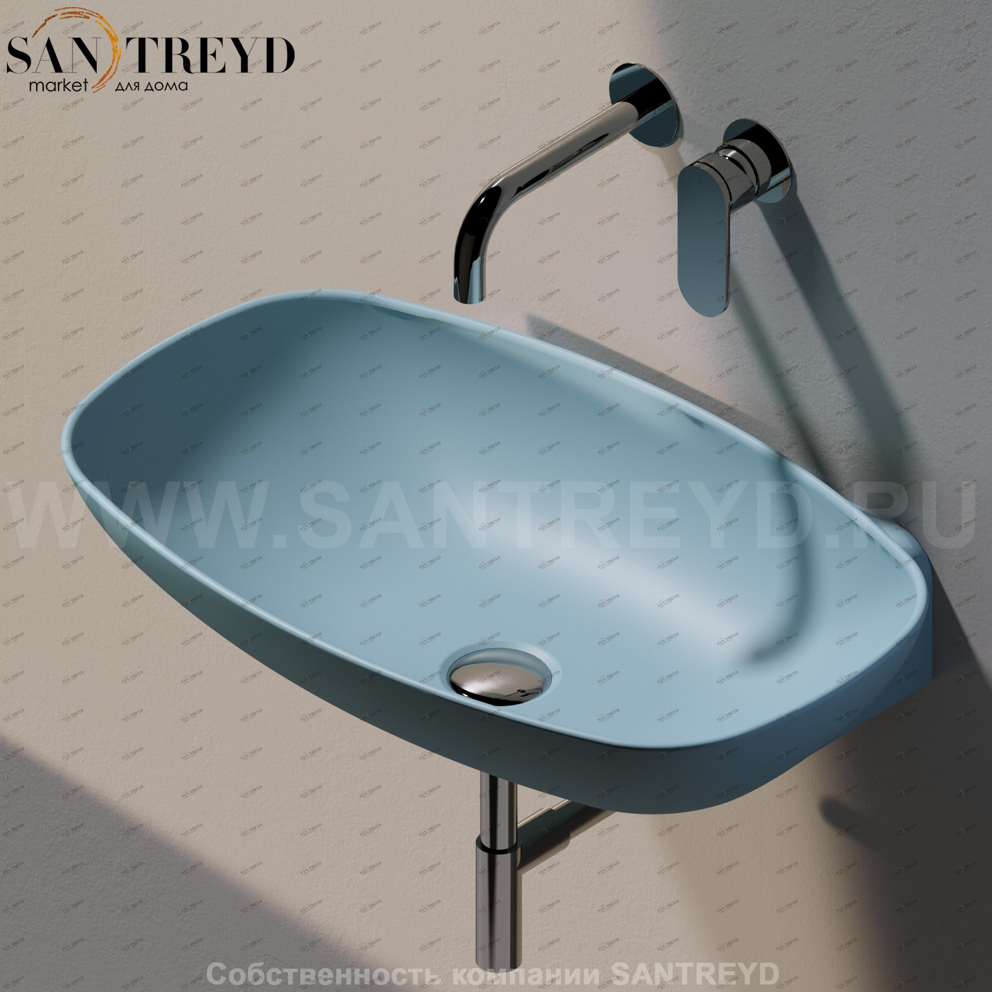 ND60L5014 Подвесная раковина настенная прямоугольная Ceramica Flaminia Nuda