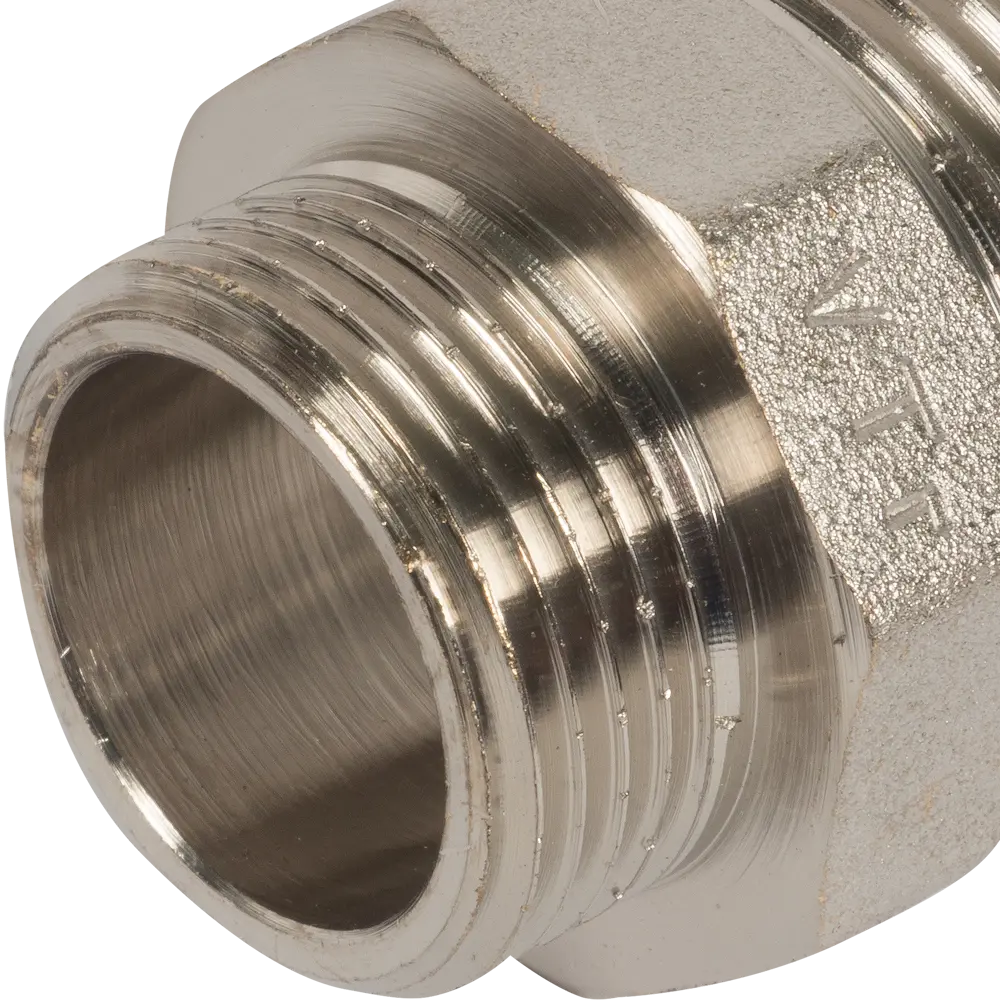 Ниппель переходной Valtec наружная-наружная резьба 1"х3/4" никелированная латунь VTr.580.N.0605 10511330 STLM-2209047  - Вид №1