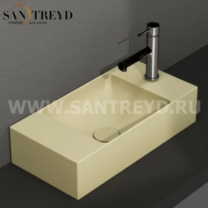 B6R52SE Подвесная раковина настенная прямоугольная Ceramica Globo T-EDGE