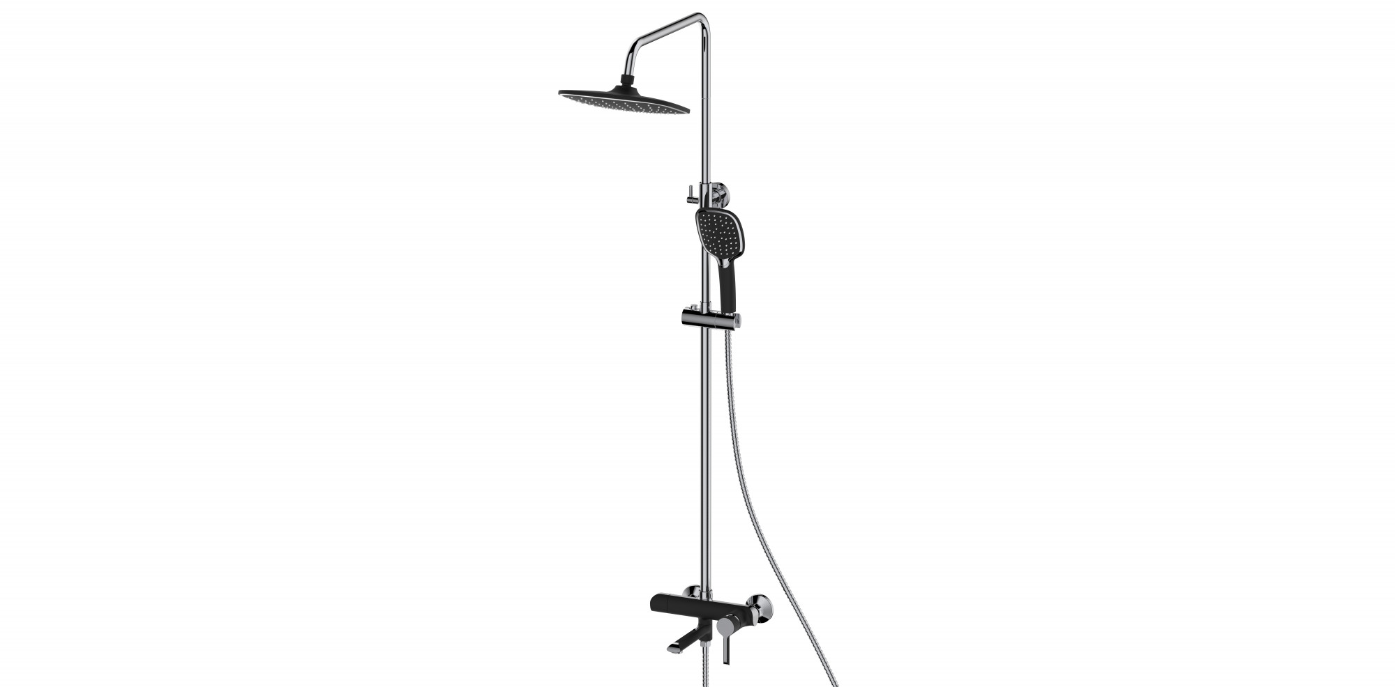 HB24805-7 Душевая система , черный Haiba 