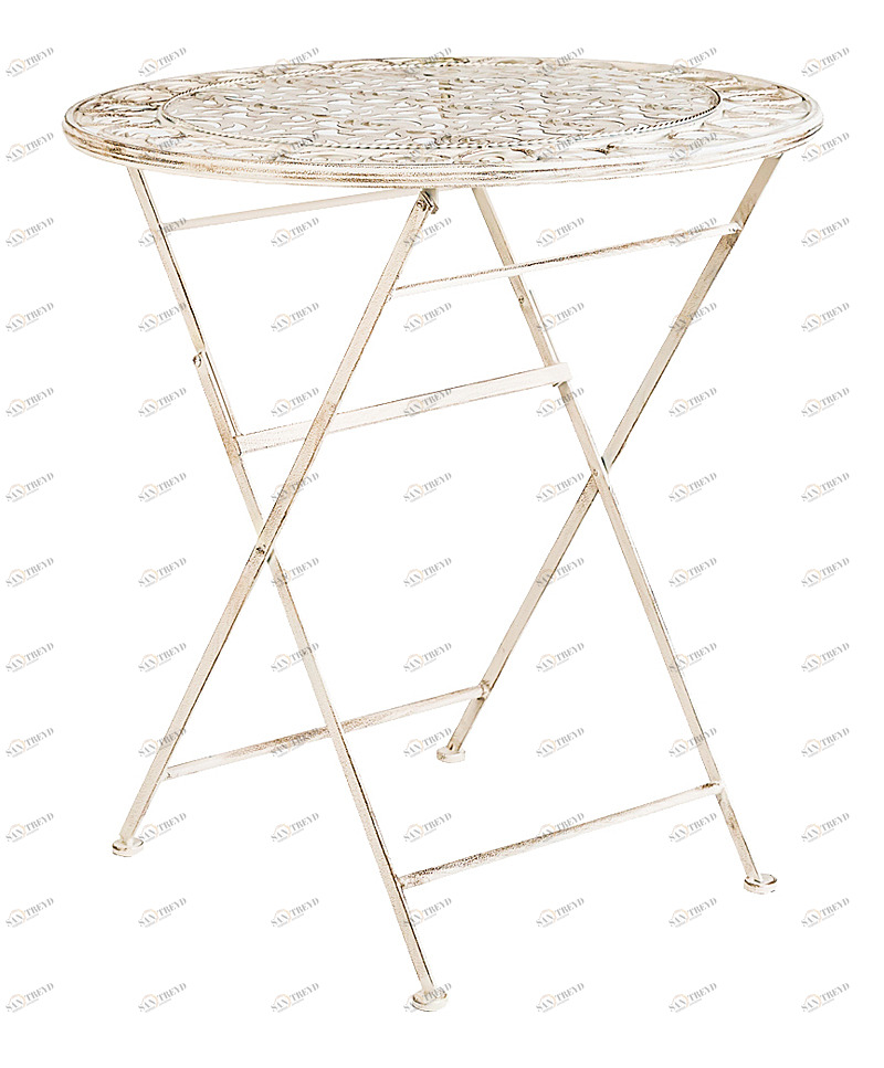 Столик кофейный складной белый антик "Риволи" BYOBJECT  009461 Белый Object Desire 