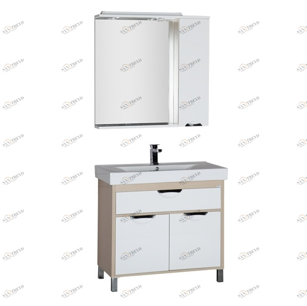 Комплект мебели Aquanet Гретта 90 светлый дуб 00177137