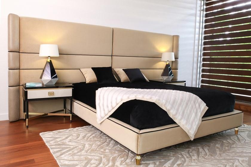 Stylish Club Прямоугольная прикроватная тумбочка из лакированной древесины с ящиками Sublime Scf.s16 - Вид №3