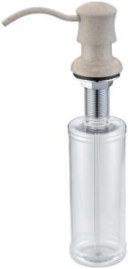 Встраиваемый дозатор ZorG Inox ZR-21 ПЕСОЧНЫЙ для жидкого мыла, песочный