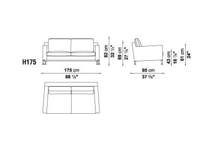 2-местный тканевый диван B&B Italia Harry ARCH-00132469 - Вид №2