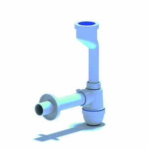 Сифон для писсуара АНИ с выходом на 32, с прямой трубой 32мм U1003