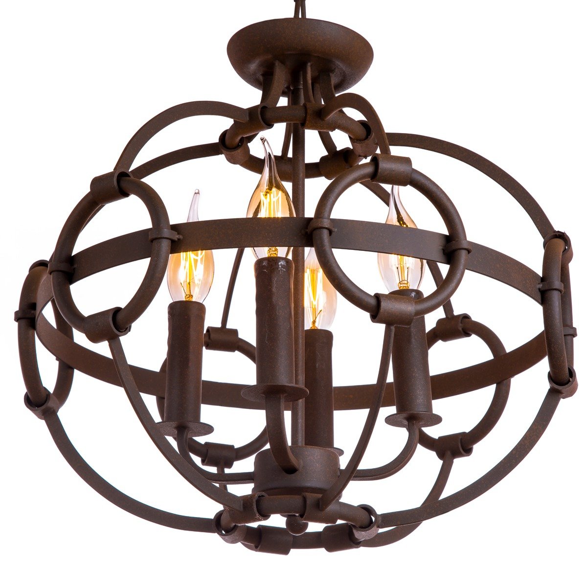 Подвесная люстра Loft IT Loft1344-4 LOFT IT ДИЗАЙНЕРСКИЕ, LOFT1344, ШАР 075254 Коричневый  - Вид №1