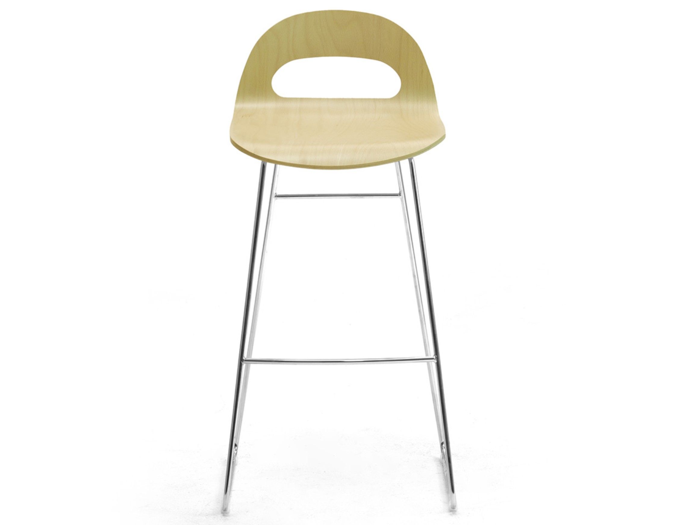 Высокий табурет из многослойной стали и саней Leyform Samba ARCH-00037836 - Вид №1