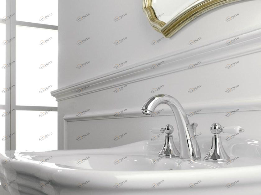 ZAZZERI Смеситель для раковины на 3 отверстия с отдельными розетками Mille sun-id-1411159