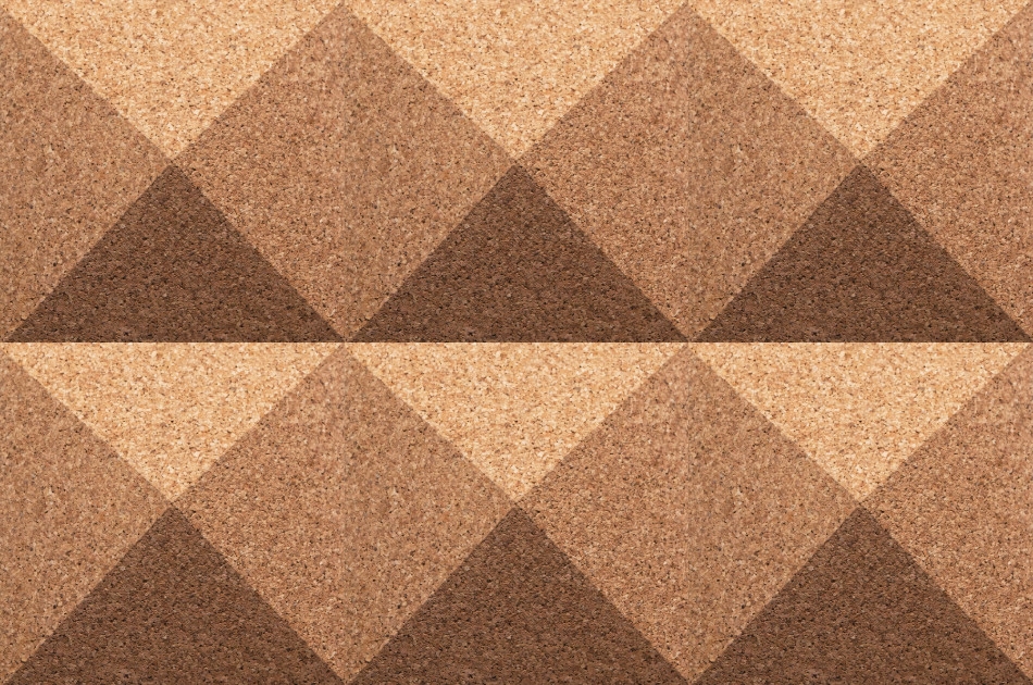310 112 000 Пробковая 3D-плитка для стен Pyramid GRANORTE 3DForms
