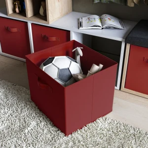 Короб-органайзер KONSENSA 31x31x31 см полипропилен цвет тёмно-красный 89388015 STLM-2199130