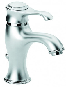 6003SC Смеситель Tiffany с донным клапаном для раковины, цвет матовый хром-хром
