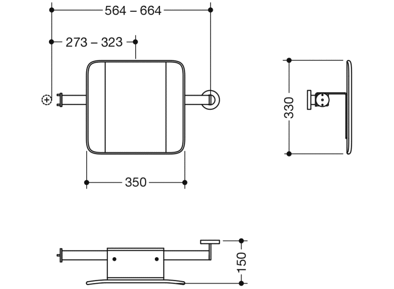 900.51.90840 поддержка спины HEWI Stützen  - Вид №2
