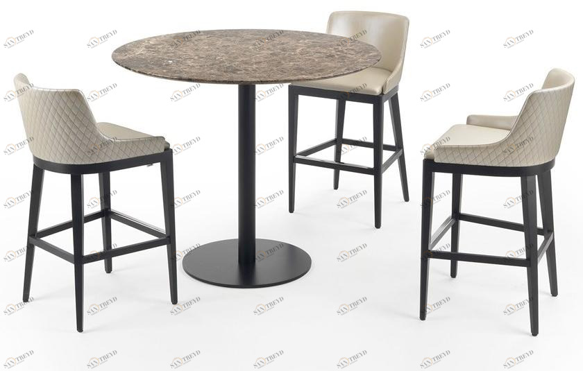 Marelli Круглый мраморный высокий стол Break sun-id-1347598